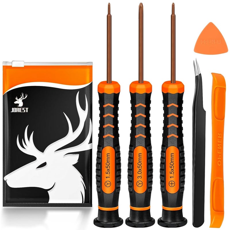JOREST Screwdriver Kit for Switch  6Pcs Repair Set with Triwing Y00 Y1 Phillips PH000  Tweezers  Crowbar  Triangle Pry  for Switch Lite  Joycon Controller  Wii  Gameboy Advance SP  Gamecube - Image 1